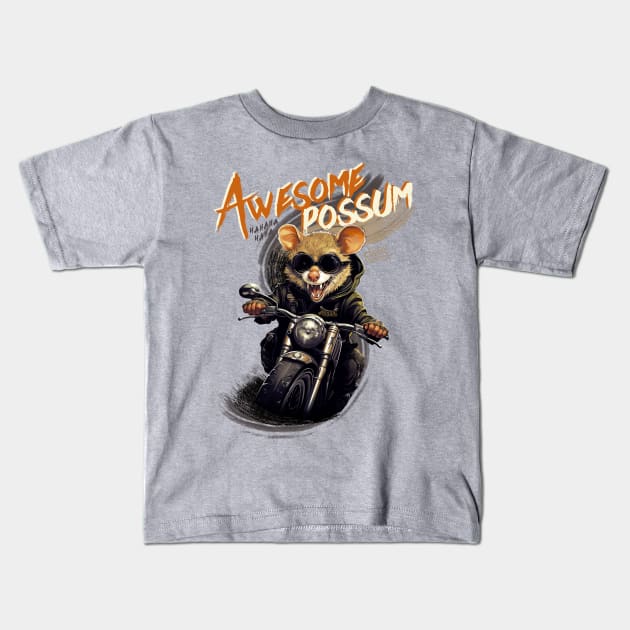 Awesome Possum Kids T-Shirt by Fresh! Printsss ™